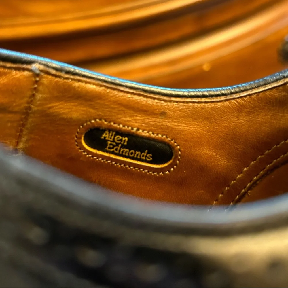 Allen Edmonds McAllister Wingtip Oxford Leather Shoes 9 C